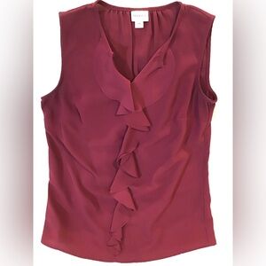Sleeveless crimson Merona blouse